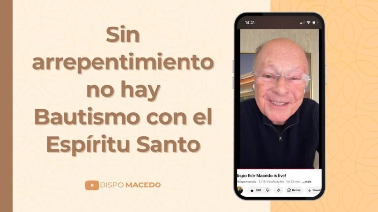 Sin arrepentimiento no hay Bautismo con el Espíritu Santo