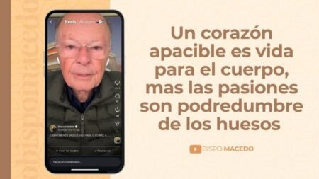 Un corazón apacible es vida para el cuerpo, mas las pasiones son podredumbre de los huesos